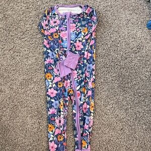 NWOT Little Sleepies Secret Garden onesie
